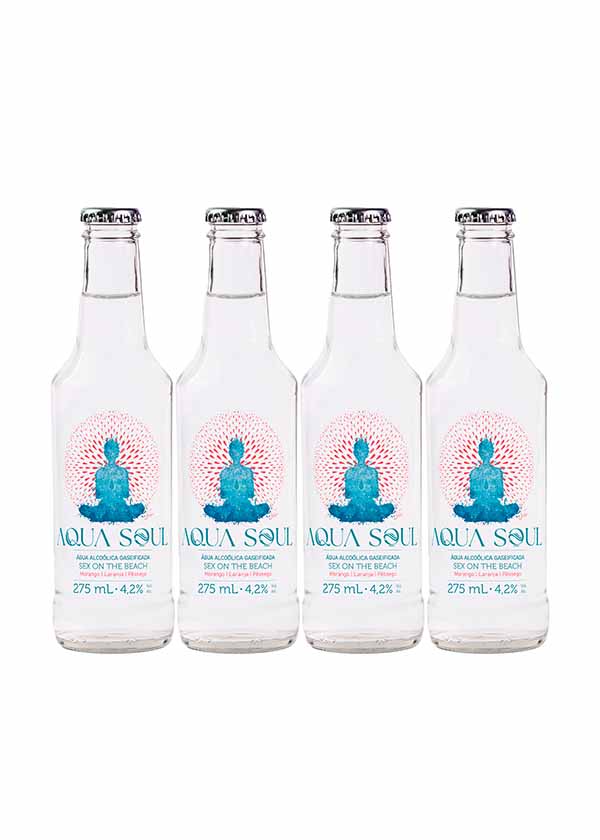 Sabor Sex On The Beach 4 Garrafas 275ml Aqua Soul