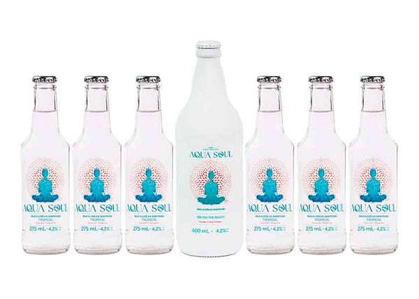 Aqua Soul Tropical 6 Garrafas 275ml + 1 Garrafa 600ml Sex on the Beach